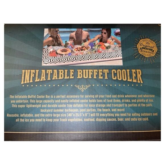 Inflatable Buffet Cooler Tray for Parties – Food and Drink Ice Cooler - Picture 2 of 2